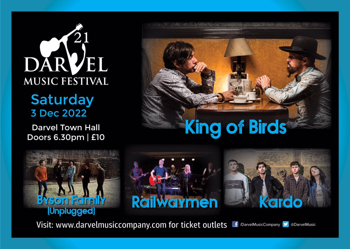 Just over 2 weeks to go till our show at Darvel Music Festival. We will be playing some of our yet to be recorded brand new songs, as well as some familiar tunes from Eve Of Destruction. Tickets only £10. It’ll be a great night, Hope to see you there. tickets-scotland.com//events.html?e…