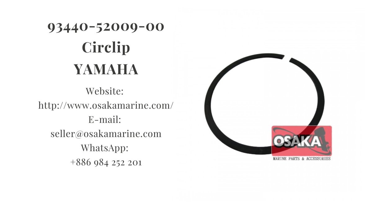 OsakaMarine's tweet image. 93440-52009-00 Circlip YAMAHA
Contact us
E-mail: seller@osakamarine.com
WhatsApp: +886 98425201
#osakamarine #motorbikepart #motorcyclepart #motorcyclecirclip #motorbikecirclip #YAMAHAcirclip #circlipYAMAHA #motorcyclecirclip #YAMAHApart #YAMAHA #YAMAHAaccessories #circlips