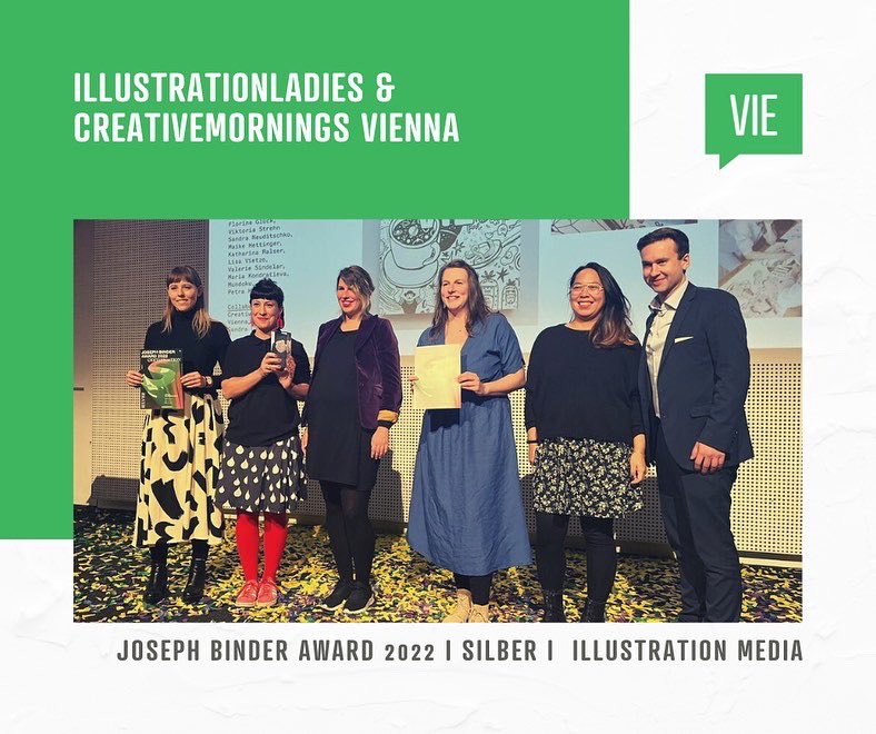 Vienna_CM's tweet image. Today the @josephbinderaward was presented - an international competition for graphic design &amp;amp; illustration.
In the course of the CreativeMornings Vienna Magazine 2019, a beautiful cover was designed by the IllustrationLadies and photographed by @andreagolightly. #viecm