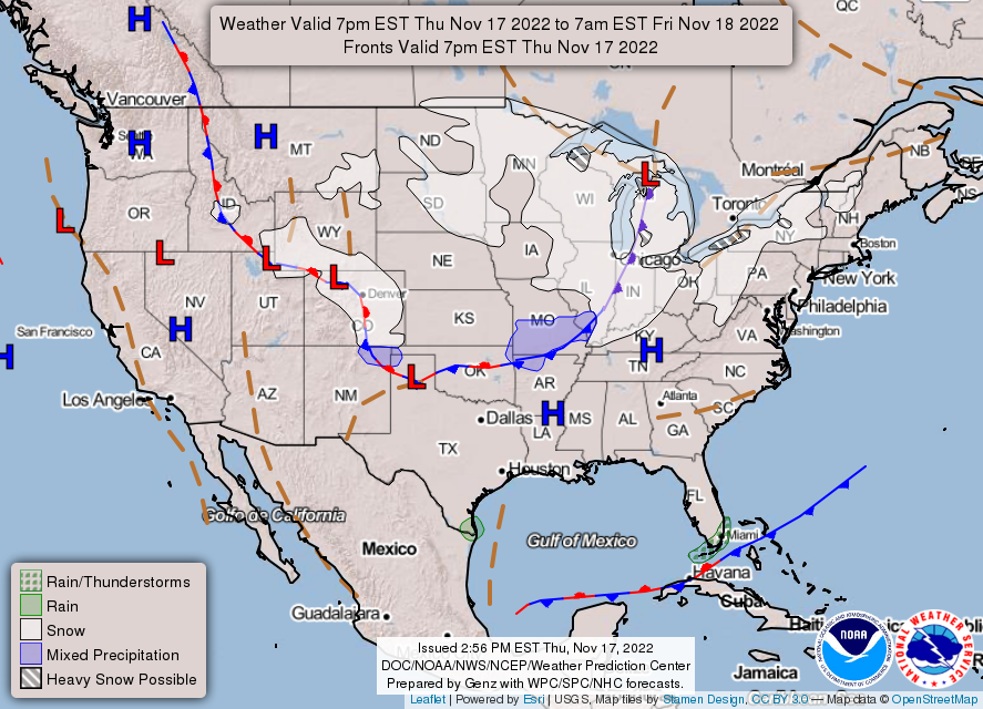 Intense multiday lake effect snow downwind of the Great Lakes expected
