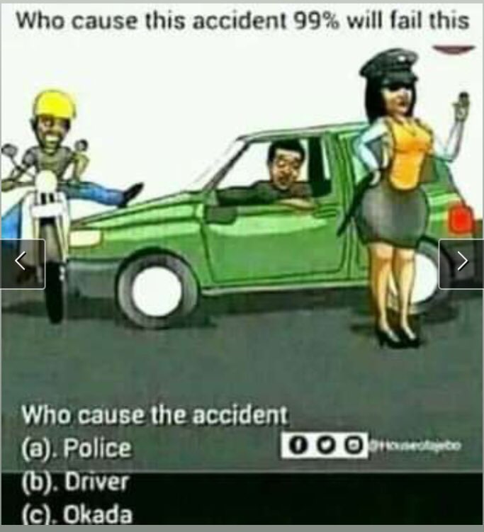 MannyChukwu's tweet photo. Who cause the accident https://t.co/Zo4YbzRNyr