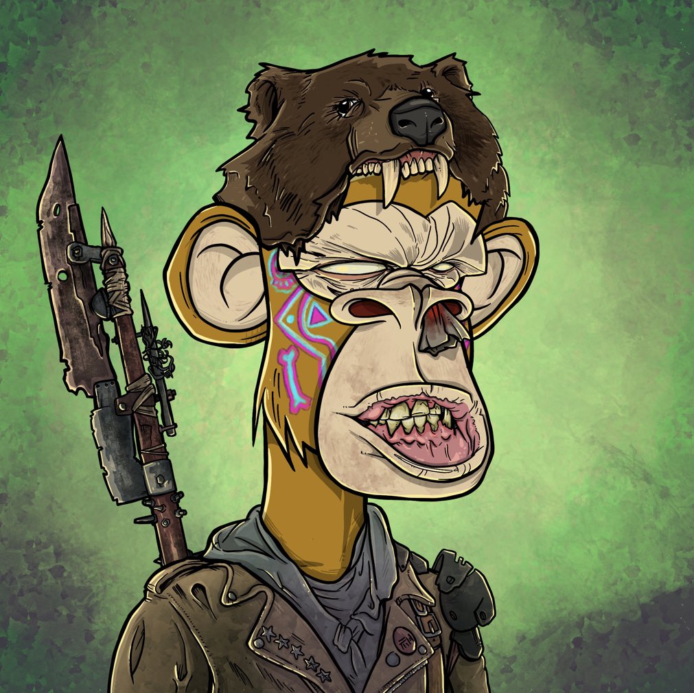 Just picked up this <a href="/AAPEQueens/">Apocalyptic Queen Apes 👑🦍</a> and she will be paired with my <a href="/apocalypticapes/">Apocalyptic Apes | 🦍</a> bearhead, don’t sleep on them bearheads <a href="/Fityeth/">fity.eth</a> @da_president518