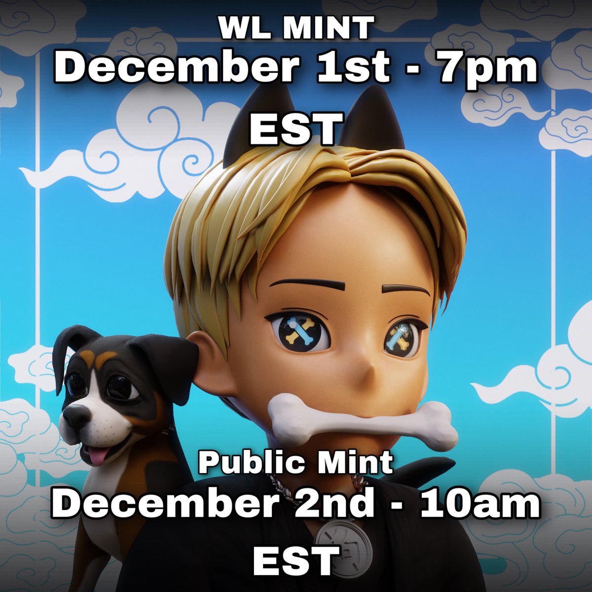 TheZodiacsClub's tweet photo. ⛩The Zodiacs⚡️

WL mint goes live on Dec 1st🔥
Public goes live on Dec 2nd🔥

WL - 0.05 Eth
Public - 0.07 Eth

There’s still time Zodiacs…
Join us⚡️ https://t.co/Qt0AmQEttX