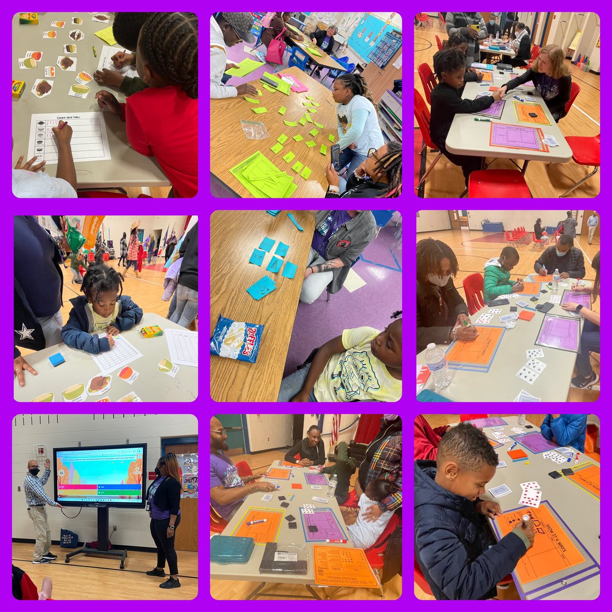 ArthurAsheJrES's tweet photo. Math and literacy family night! We also held a parent session on Digital Citizenship focused on online safety! #allstarsshine https://t.co/GzRYxxcw2N