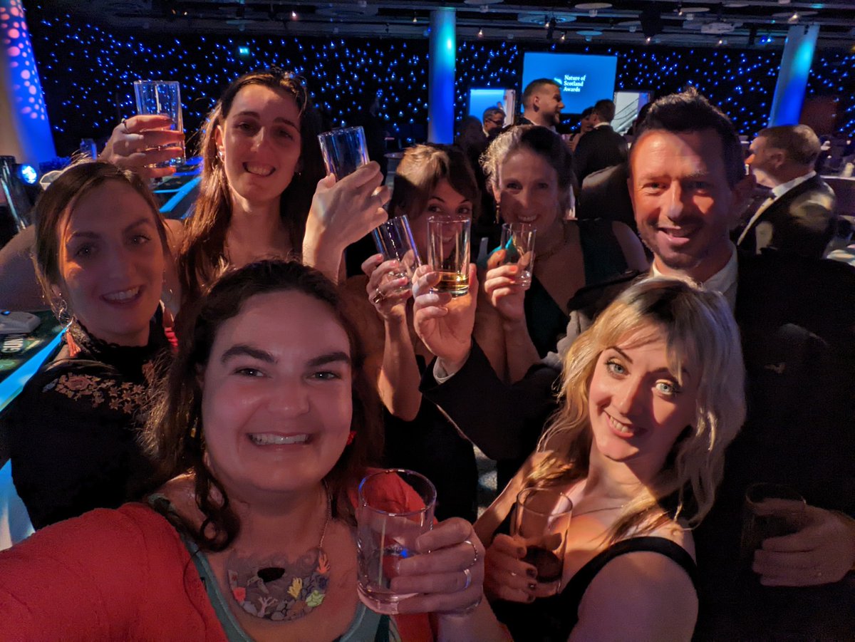 A toast to the ocean!

Absolutely fantastic to catch up with so many brilliant marine colleagues doing inspiring work to save our ocean 🌊💙

#NatureOfScotland