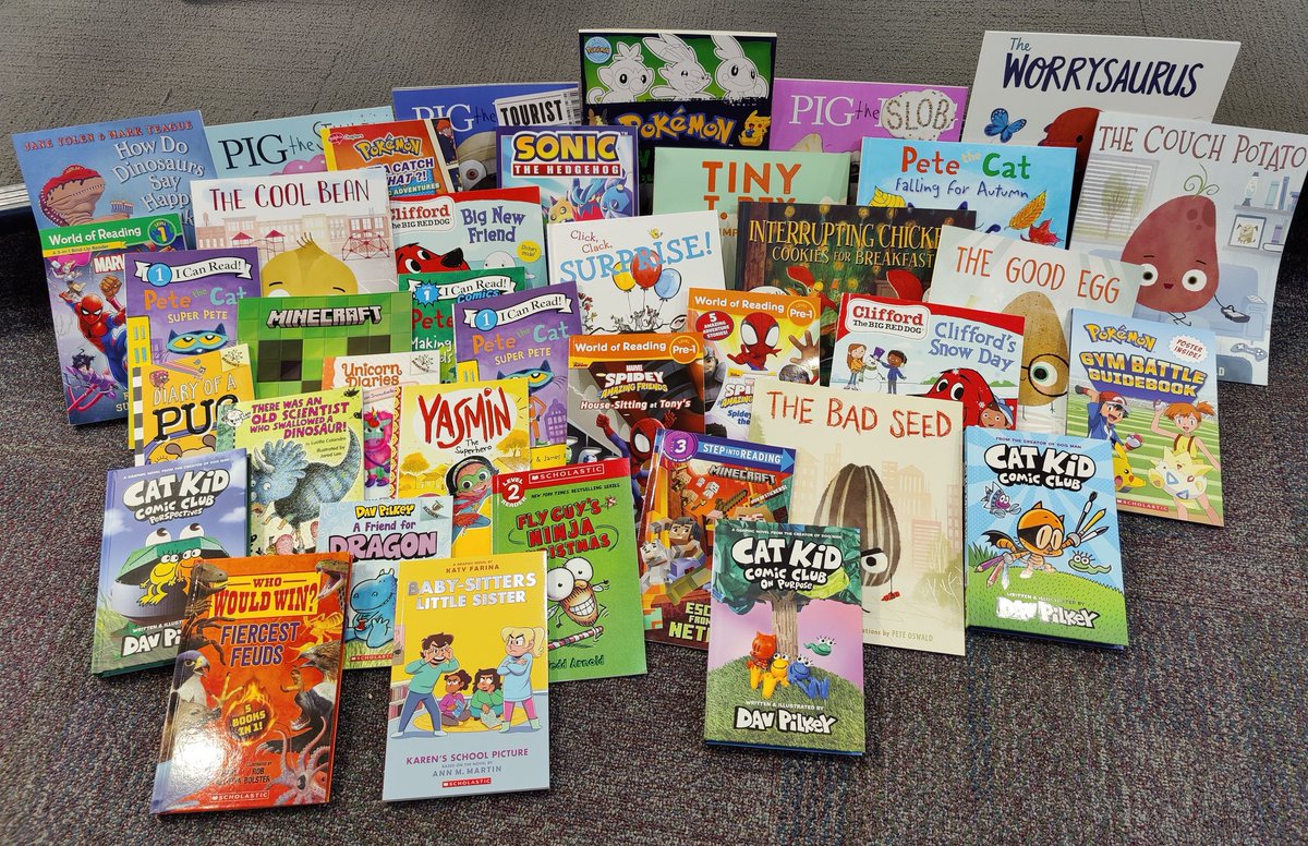 Thanks to Mrs. Kalina and the <a href="/WestwoodWG/">WestwoodWG</a> PTO for these great books!! #read