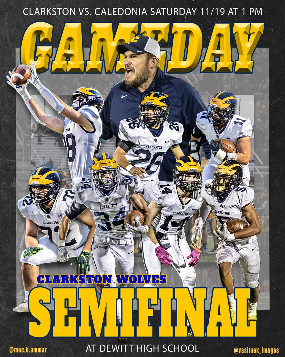 Let’s Go <a href="/ClarkstonWolves/">Clarkston Wolves Football</a> !!! <a href="/ClarkDaShark34/">Ethan Clark</a> <a href="/brody_kosin/">Brody Kosin</a> <a href="/CavanaughDiton/">Cavanaugh Diton</a> <a href="/TheD_Zone/">The D Zone</a> <a href="/JeffKosin/">Jeff Kosin</a> <a href="/PintarProCom/">Justin Pintar</a>