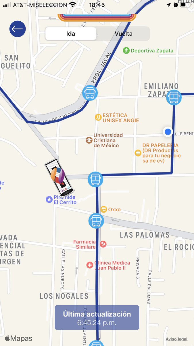 FernandoRabellM's tweet photo. @QrobusO @iqt_redes @gcuanalo nuevamente dos rutas seguidas C22 que no realizan el recorrido completo, toman un atajo en lugar de pasar por la col. Emiliano Zapata, provocando así que los usuarios no podamos abordarla. ¿Qué se puede hacer? #Querétaro #QroOrgulloDeMx #ViveLaCalle https://t.co/BAvDfq3chJ