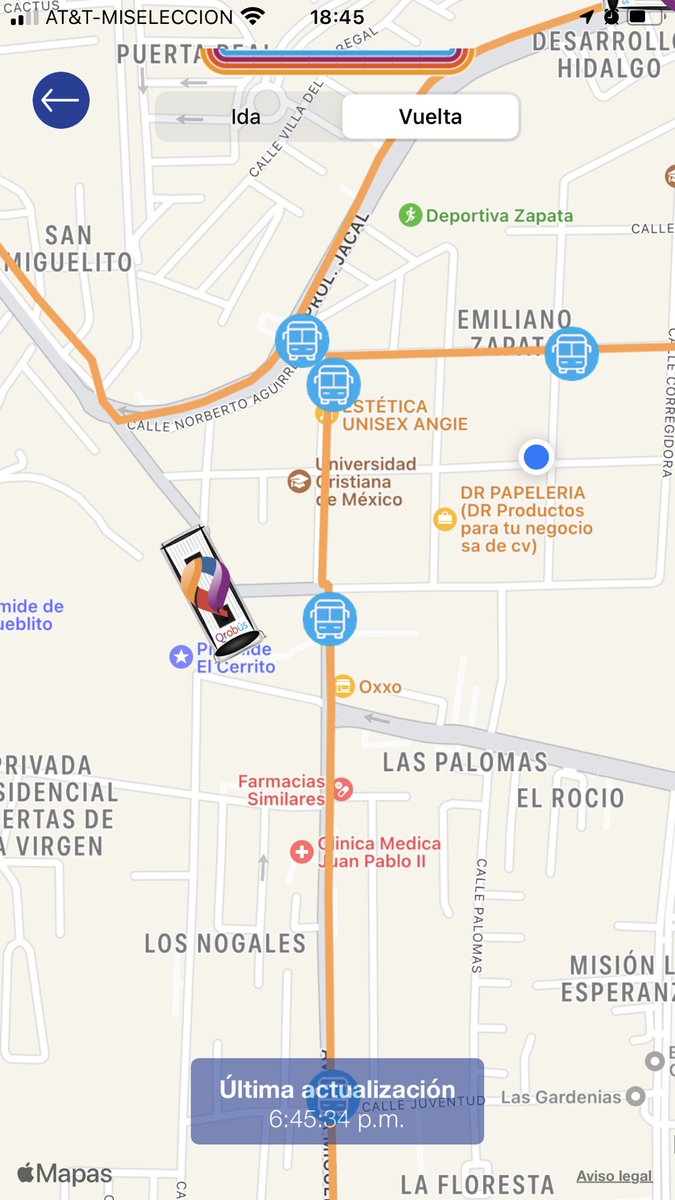 FernandoRabellM's tweet photo. @QrobusO @iqt_redes @gcuanalo nuevamente dos rutas seguidas C22 que no realizan el recorrido completo, toman un atajo en lugar de pasar por la col. Emiliano Zapata, provocando así que los usuarios no podamos abordarla. ¿Qué se puede hacer? #Querétaro #QroOrgulloDeMx #ViveLaCalle https://t.co/BAvDfq3chJ
