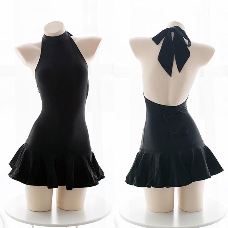 black bow swimsuit
sanrense.com/products/cute-… 
#swimsuit #blackswimsuit