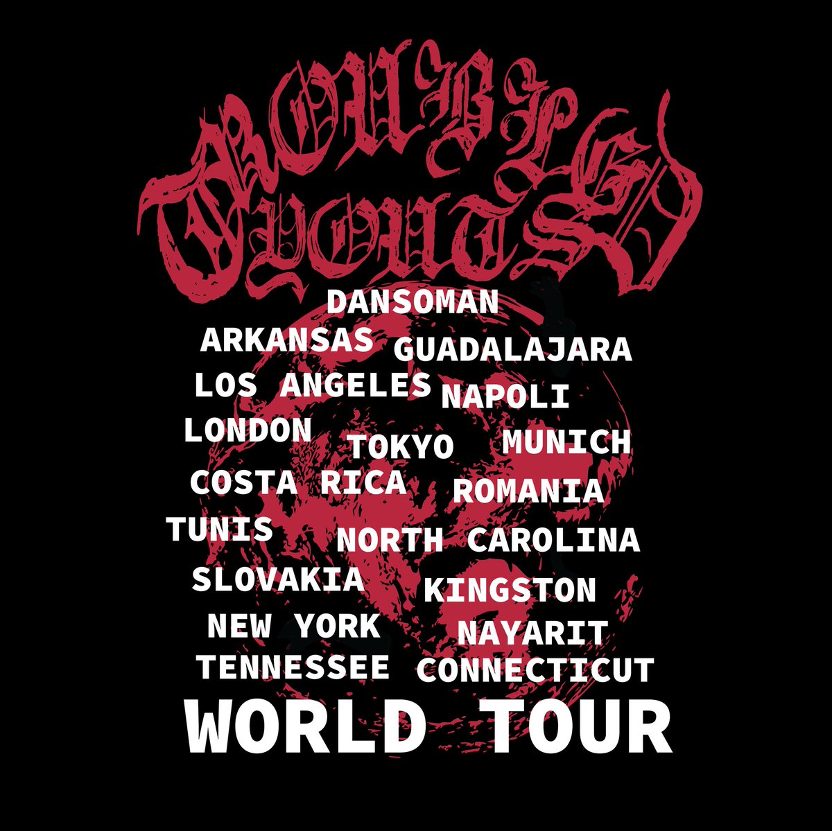 Troubled Youts//World Tour 
12pm 11.18
blackbyyoung.com
