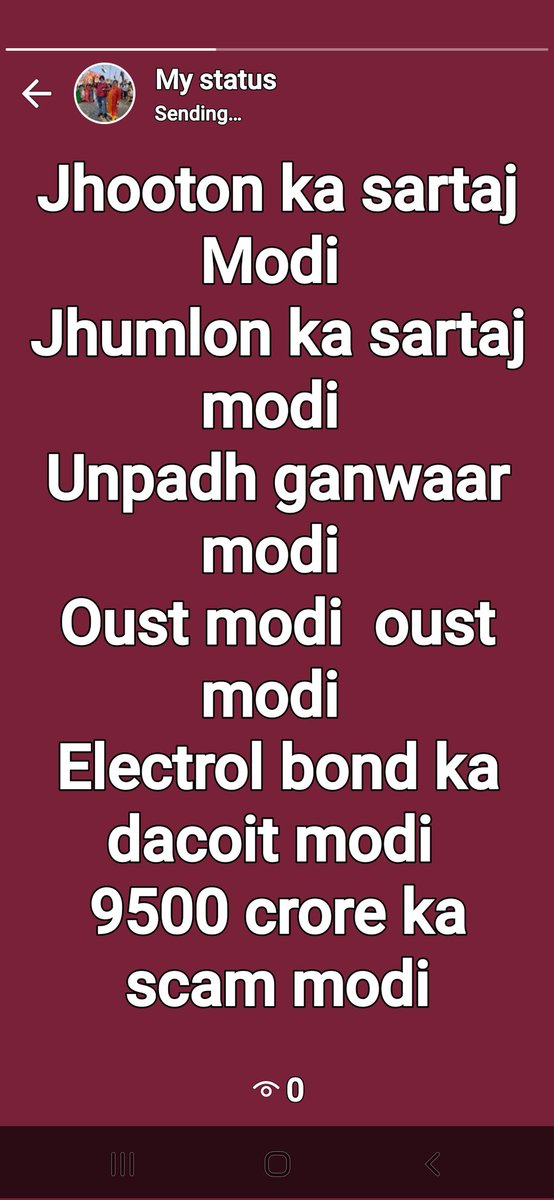 Anupbhatia7's tweet photo. #oustmodi #andhbhakht #bjp #jagoindia
These are facts of modi he has ruined indias economy destroyed constitution secular structure of india . He wants to destroy all judiciary opposition .he wants one party BJP one leader modi one religion Hindu one colour saffron .save India https://t.co/Om90yHFjqq
