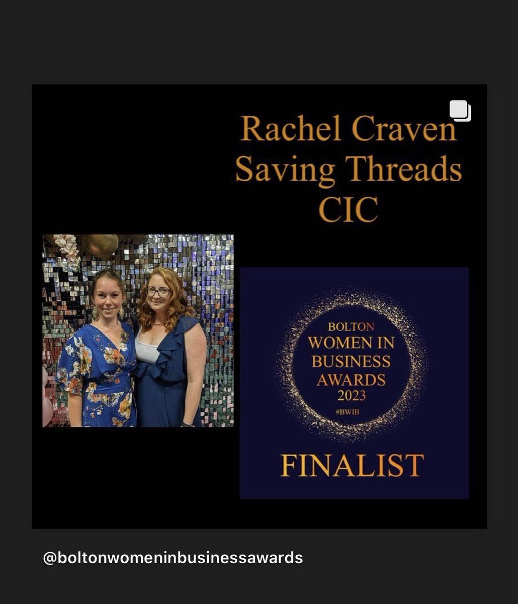 savingthreads11's tweet image. Yay finalist’s #Bolton #savingthreads #boltonwomeninbuisness #charity #support #local #wohoo