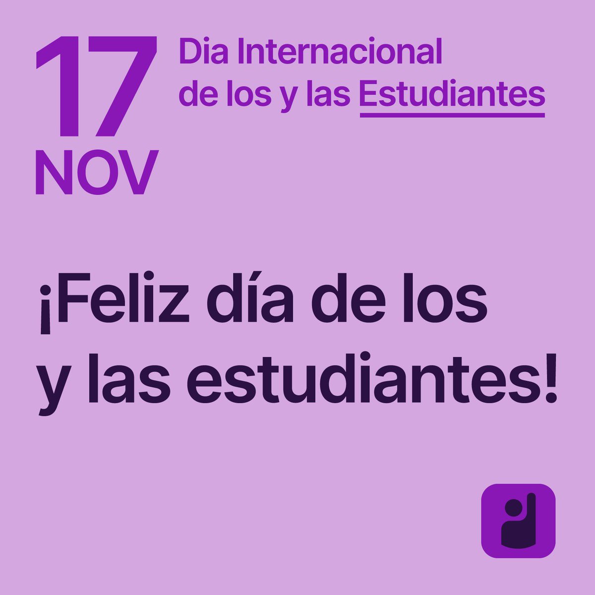 🙋🏻‍♂️ Hoy hemos celebrado el #DíaDelEstudiante, en el <a href="/ConsEscoEstado/">Consejo Escolar del Estado</a>. 

👉🏼 Somos estudiantes comprometidas, somos las protagonistas del sistema educativo. Nuestra participación es fundamental.

#YoSoyCANAE