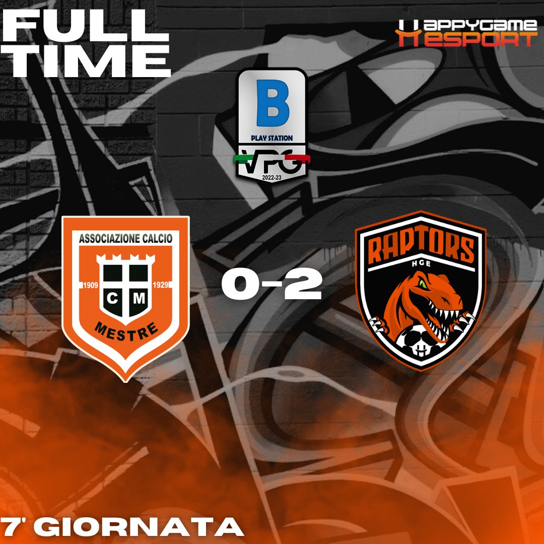 📌 FULL TIME

🏆 <a href="/VPGItaly/">Virtual Pro Gaming Italy 🇮🇹</a> - B
🗓️ 7ª GIORNATA
🕥 22:30
✈️ 🆚 @acmestreesports 0-2✅
⚽| <a href="/MirkoR9x/">MirkoR9x</a> , <a href="/magma1703/">magma07</a>
👟| <a href="/F_SQUARED17/">F-SQUARED17</a>