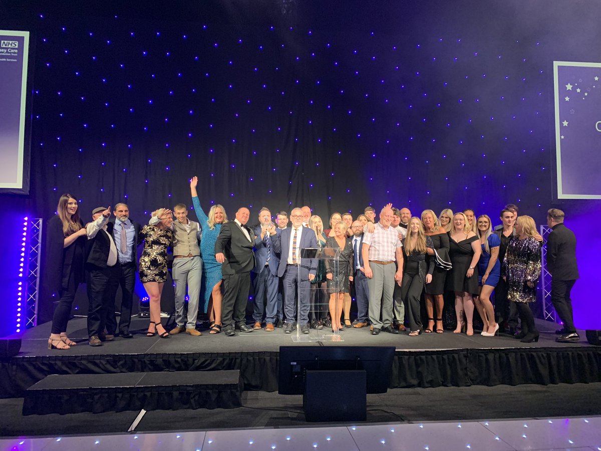 Mersey_Care's tweet photo. Staff and colleagues at Ashworth accepting the award on Dave’s behalf 🌟 https://t.co/L9pxMChcfe