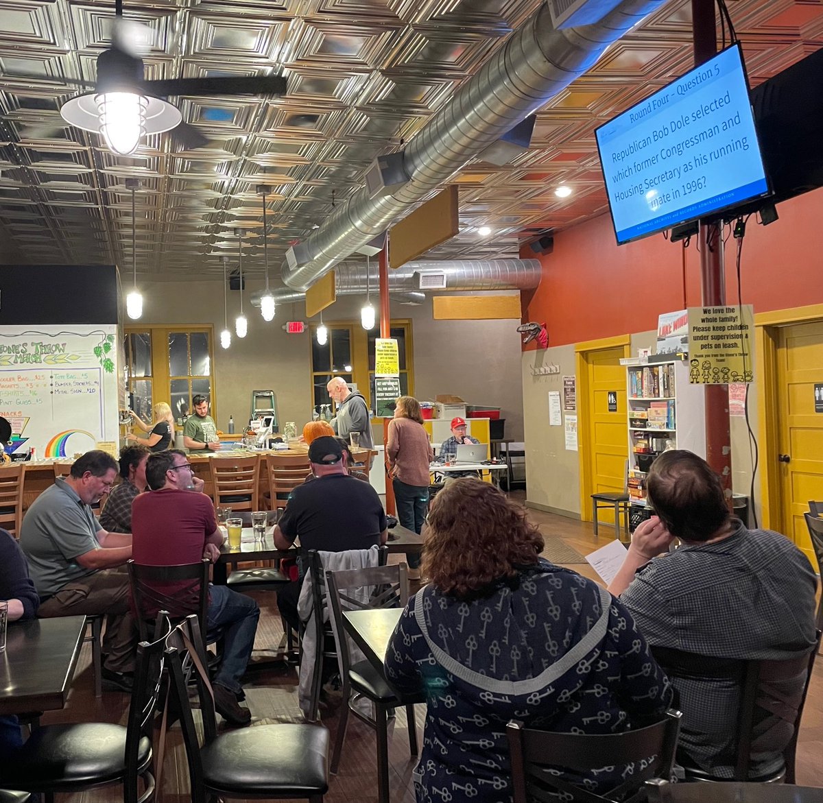 Join us tonight (11/17) for our third Thursday Trivia takeover <a href="/StonesThrowBrew/">Stones Throw Brewing</a> (Stifft Station Taproom). The theme is CELEBRATIONS at the White House. Join us for some festive fun! (Photos from October's event.)