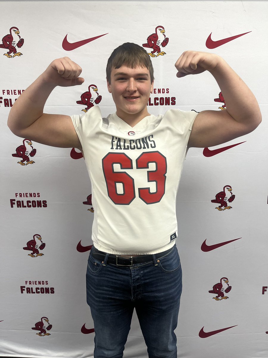 Brock_AJensen's tweet photo. Blessed to receive my first offer to Friends University! @CoachHarrisonFU @FalconsFU https://t.co/tZ2RWHqxm4