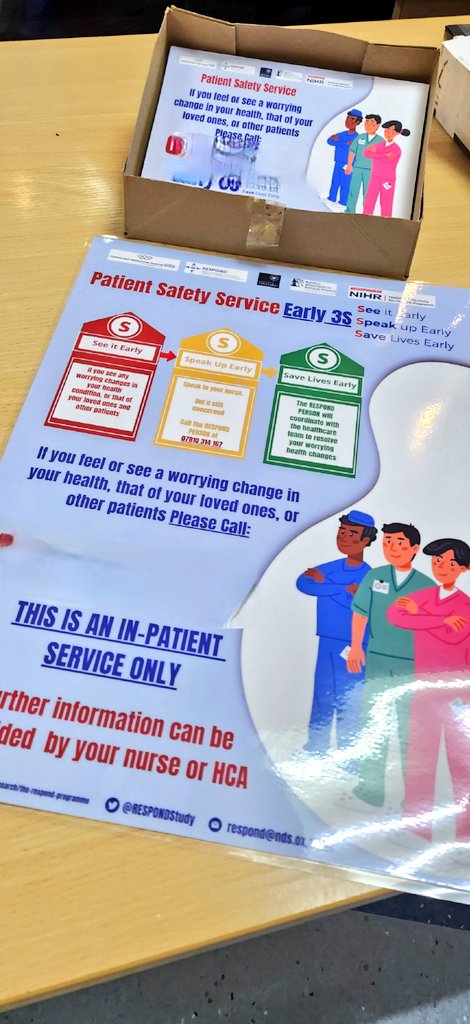 The wonderful Sr Regina our #Early3s Champion showcasing the updated poster on Osterley 2 <a href="/ChelwestFT/">Chelsea and Westminster Hospital</a> <a href="/DeanJuddRN/">Dean Judd</a> 💪🏼#patientinvolvement