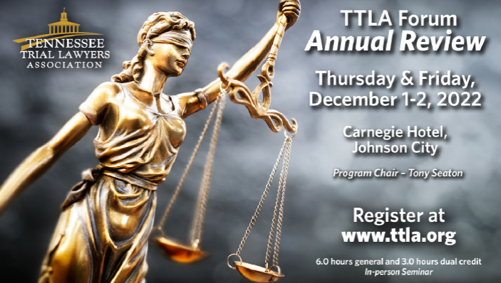 TNJustice's tweet photo. Our ANNUAL REVIEW is happening on Dec 1 &amp;2 in Johnson City. RSVP today: https://t.co/RrdM4Dx5ng

Join Penny White, Judge Stacy Street, @TNlawyer75, Solange McDaniel, Marcos Garza, Tony Seaton, Chancellor Doug Jenkins, Jeff Ward, Jonathan Minga, and Olen Haynes Jr. https://t.co/N5TjvvYiEP