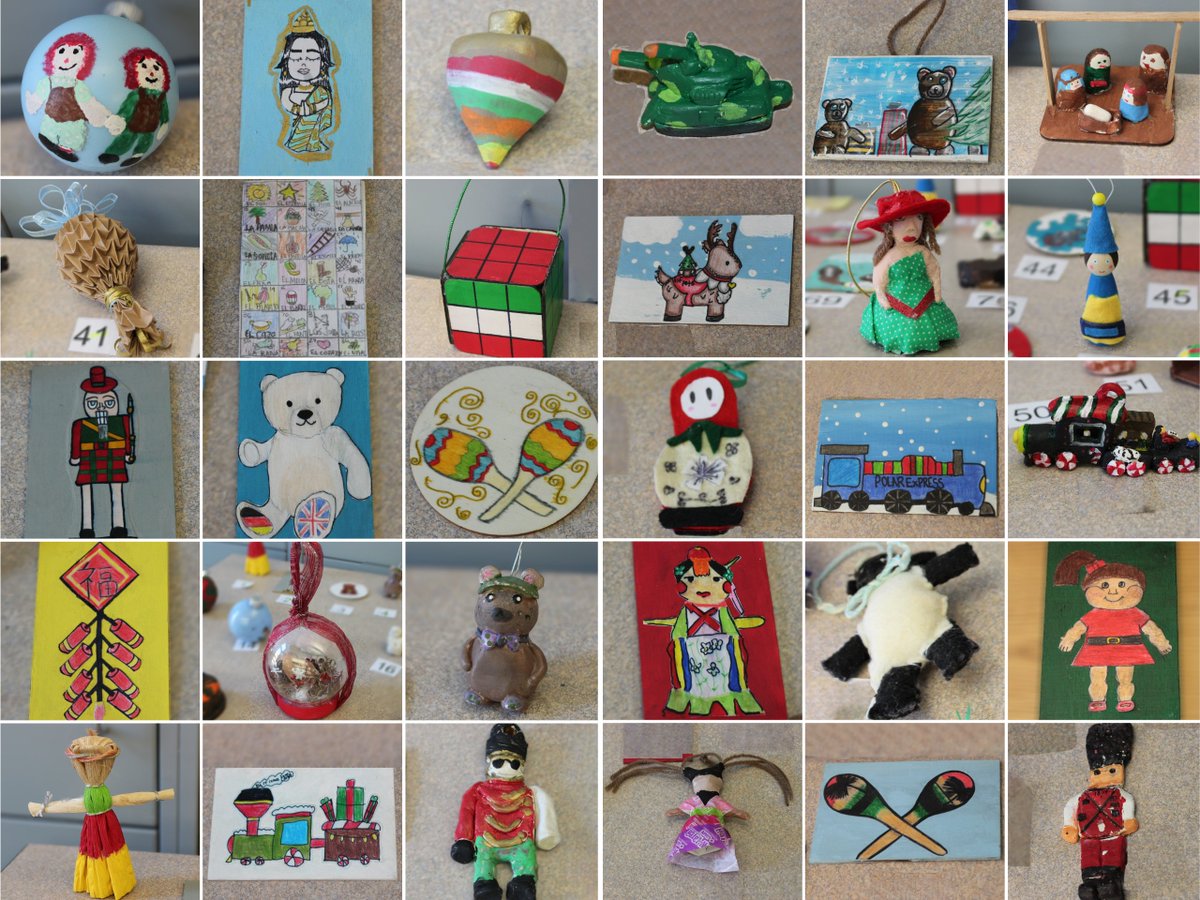 evergreenps's tweet photo. Students of Shahala MS art teacher Hilary Ireland are in a select group of 16 classes chosen to create ornaments for the Governor's Mansion Holiday Tree. Ms. Ireland's students all made ornaments, and 30 were chosen to be sent to Olympia. Congrats to these talented artists! https://t.co/5b5Wq7ZNQy