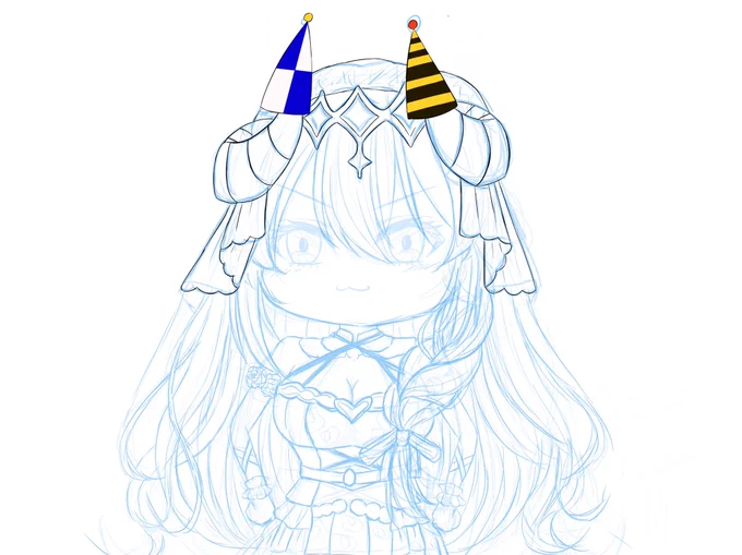 間に合わぬが描く(˙꒳​˙)頭の中では完成してるんだ……(˙꒳​˙) 