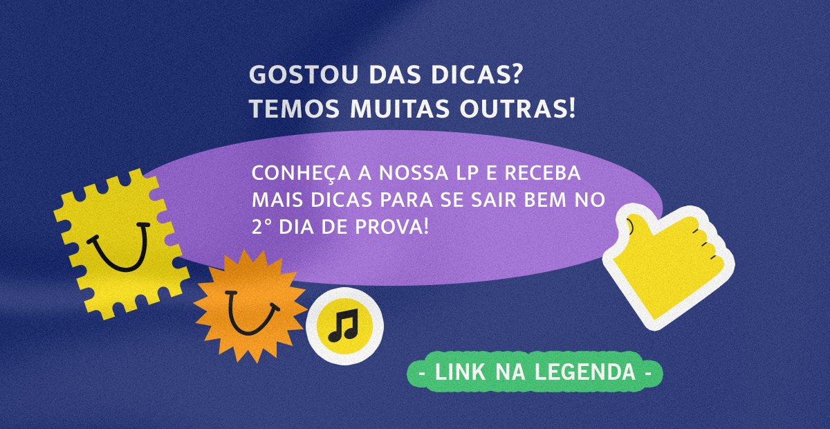 faculdadesmc's tweet image. Estar descansado e tranquilo ajuda tanto quanto os estudos! Por isso, para ir bem no 2ª dia de provas, confira as dicas que separamos para você ficar mais calmo e confiante!  

Para ainda mais conteúdo sobre o Enem, acesse: bit.ly/mc-ENEM

#Enem2022 #PreEnem #DicasEnem