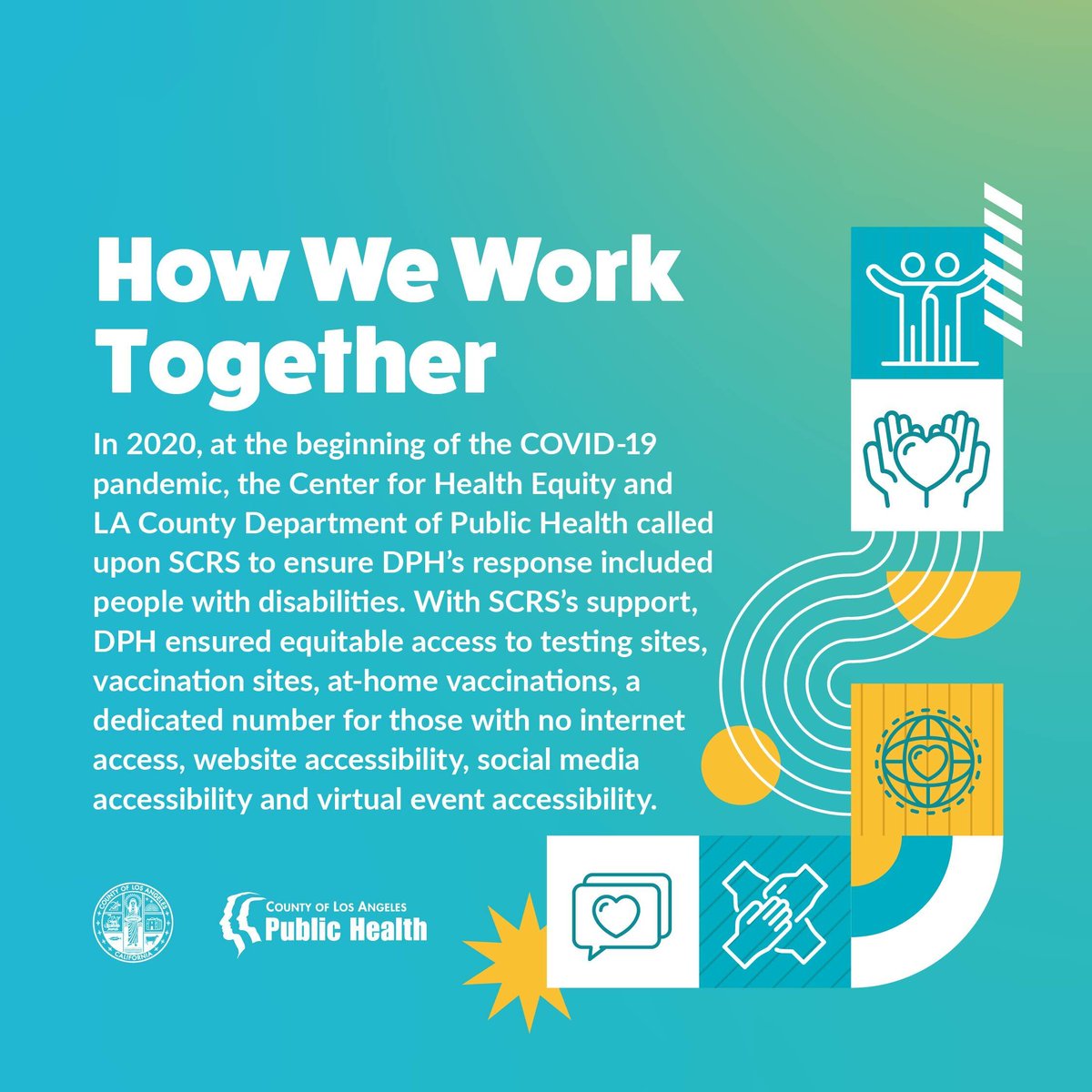 Today we are spotlighting Southern California Resource Services for Independent Living, an organization that strives to empower persons with disabilities of all ages &amp; all disabilities to achieve their personalized goals through community education &amp; individualized services.
1/3
