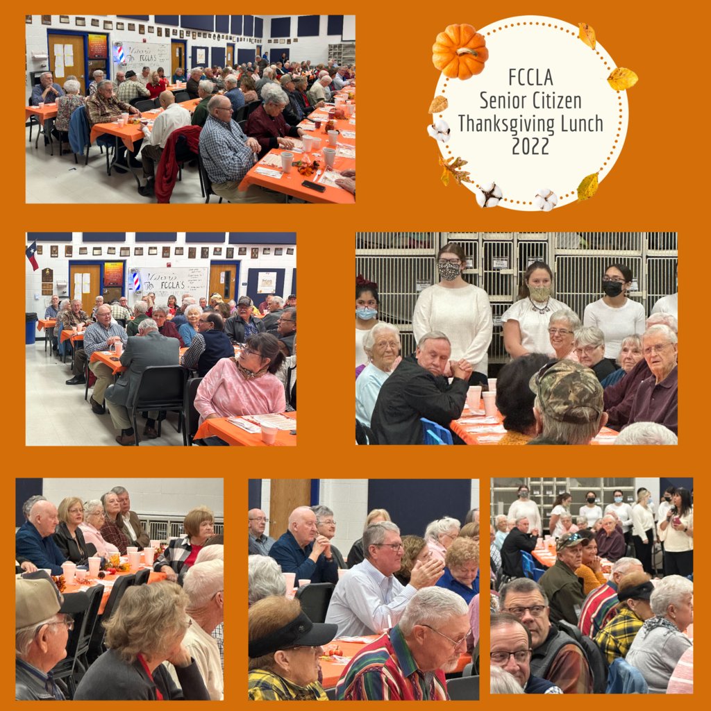 Thank you to FCCLA and all that attended our Senior Thanksgiving Lunch today at #RobinsonISD.