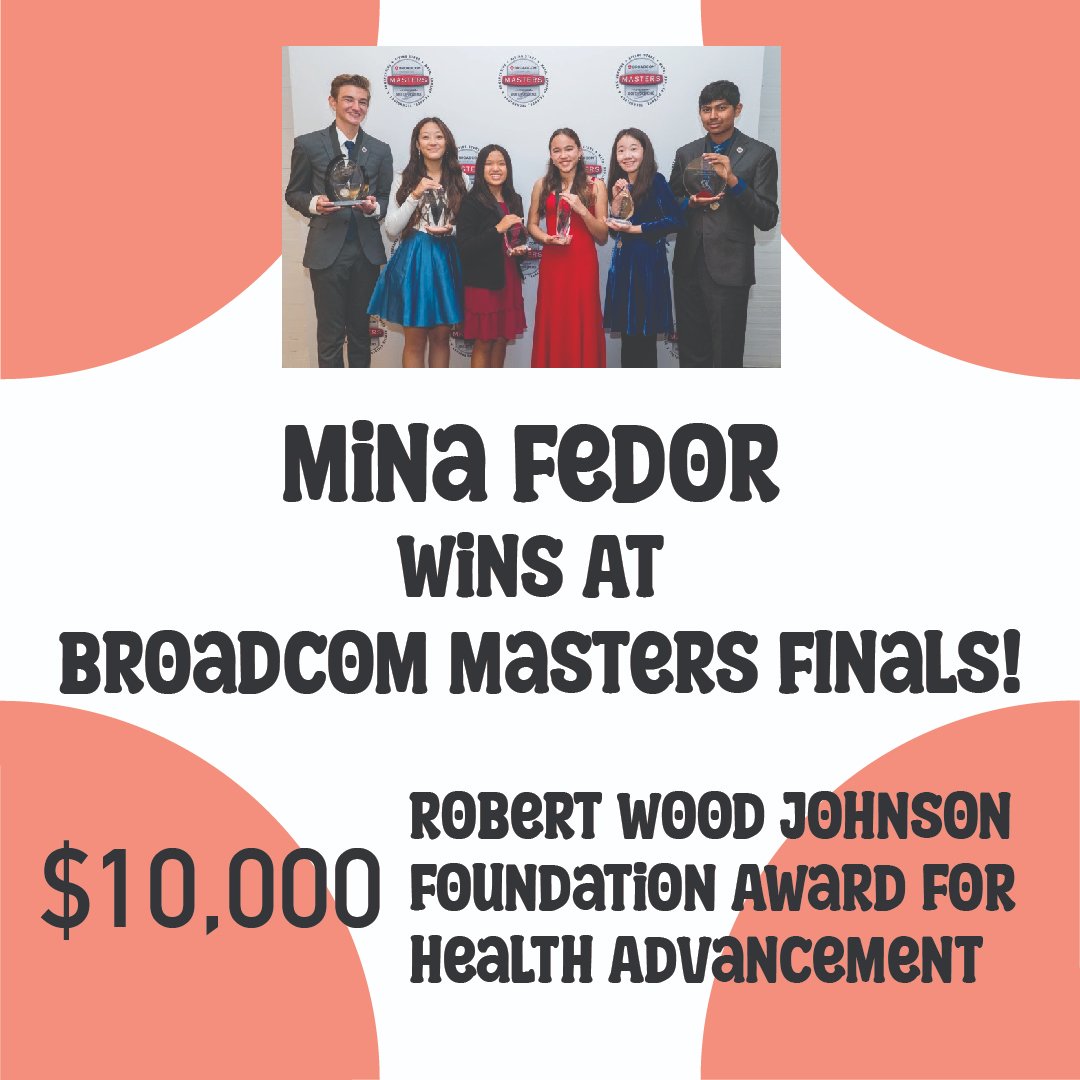 AlamedaFair's tweet photo. Congratulations Mina Fedor for winning at #broadcommasters! 🎉
For information about Mina's project, check out the link below:
https://t.co/tKaPJsHnVB https://t.co/gfofFO9GYB