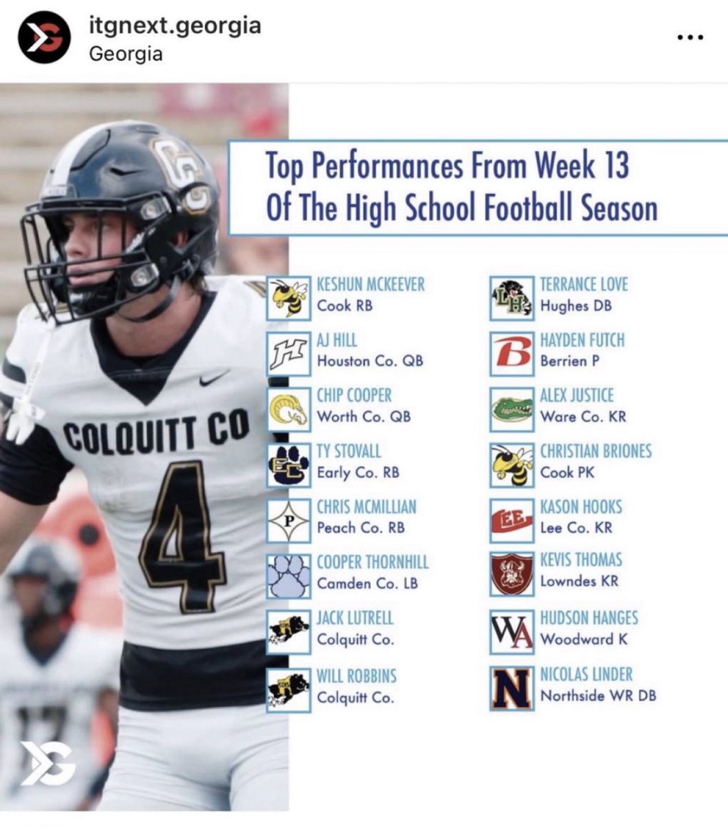 HudsonHanges1's tweet image. Thank you for the recognition @itgnext_georgia! Much appreciated. 

@WAAcademyFB @coglesbykicking @RecruitGeorgia @KickRecruit @KohlsKicking @Davis33Coach