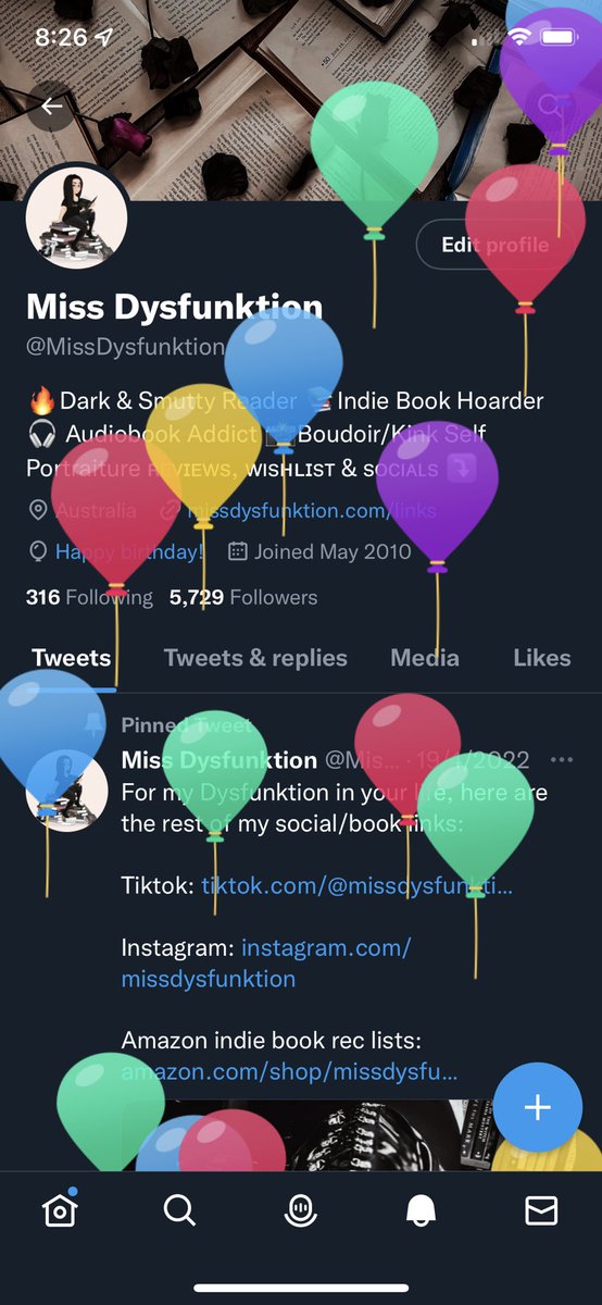 MissDysfunktion's tweet photo. Balloon Day 🎈 

#Birthday #balloonday https://t.co/TVhIBCwcvB