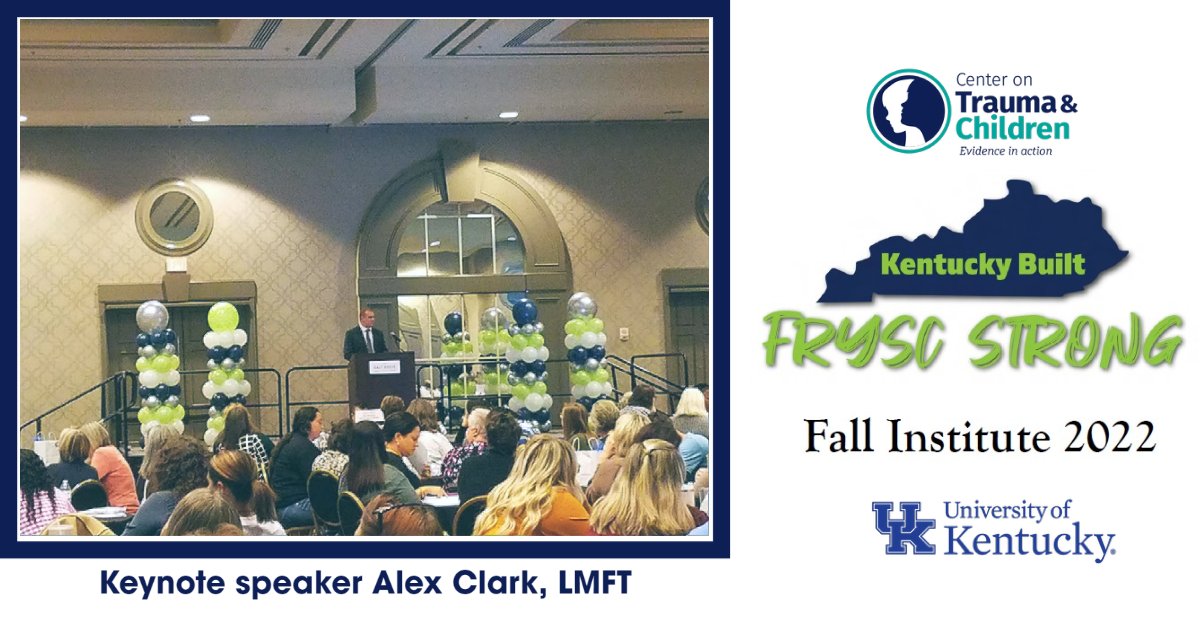 UK_CTAC's tweet photo. #UKCTAC's Alex Clark presented the keynote at the @FRYSCKY Fall Institute Conference Wednesday. Tag us in your #FRYSCKy photos if you were there, too! #FRYSCStrong https://t.co/WkCMb8wGus