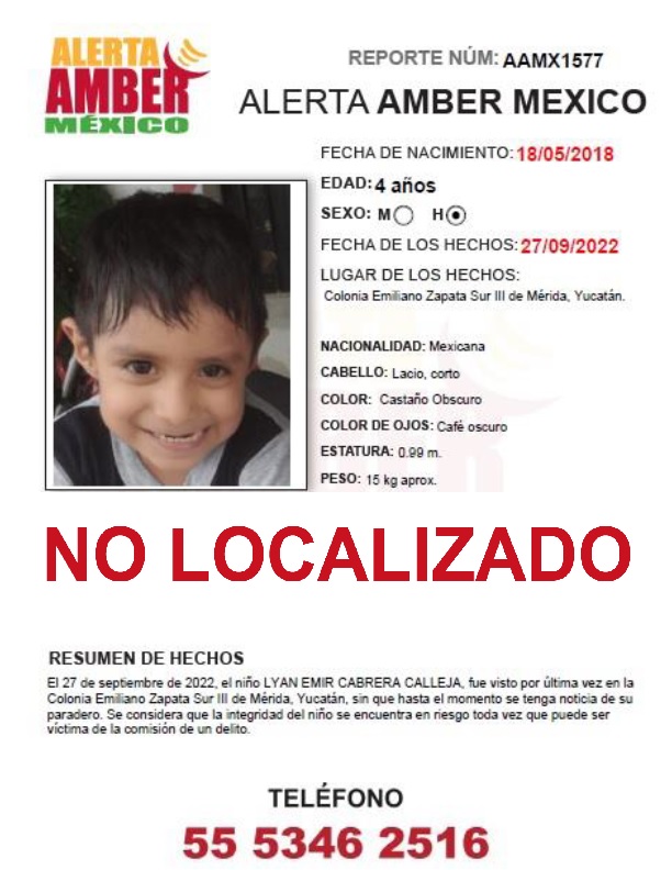 AAMBER_mx's tweet photo. Ha transcurrido el tiempo de vigencia de la #AlertaAMBER, continuamos con las acciones de búsqueda e investigación. https://t.co/65AHeHxkXy