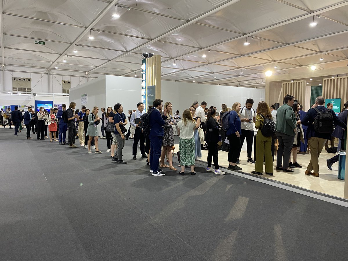 Queues at #cop27
1. To get in; 2. To get food; 3. For security to get goodie bags; 4. To get Ozzie coffee (said to be the best in COP - I’ve never got near the front)
