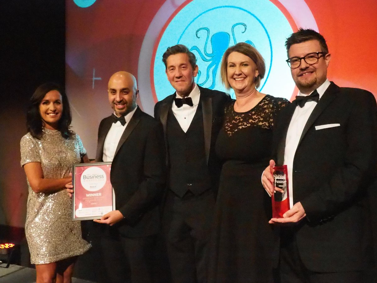 Well done to <a href="/hii_roc/">HiiROC</a> - winner of Innovation and Technology Award. #HLBusinessAwards