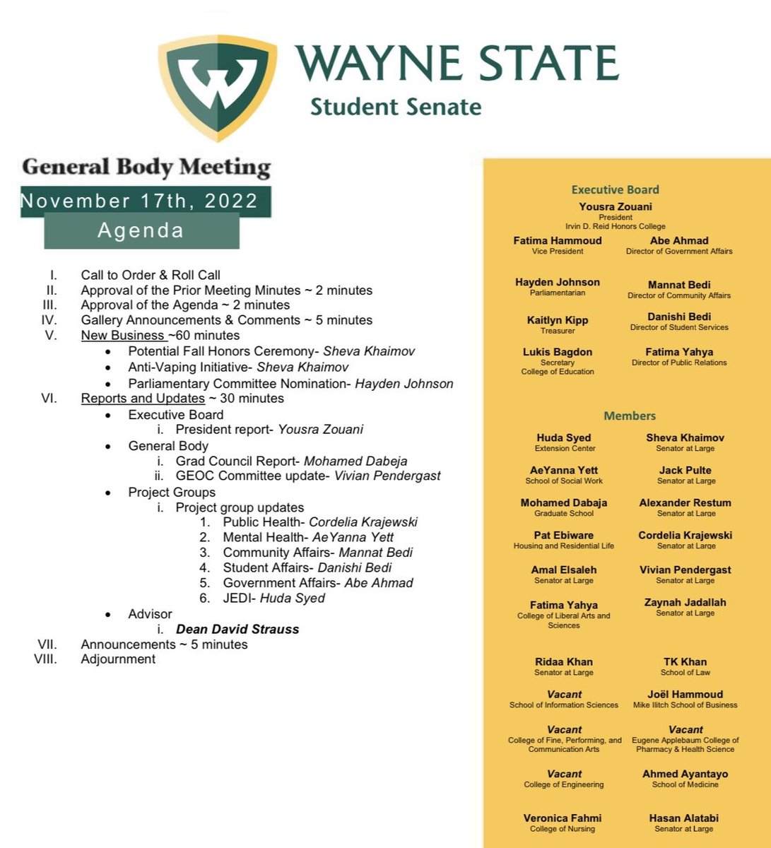 WSU Student Senate tweet media