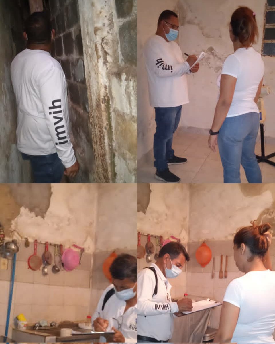 ImvihSucre's tweet photo. Siguiendo instrucciones del alcalde @JoseVRangelA, hoy nuestro equipo del IMVIH SUCRE, que preside el Dr Carlos Mora, realizó inspección en una vivienda en la Calle Principal de la Comunidad Sucre, parroquia Petare. La misma se ve afectada severamente por filtraciones en paredes. https://t.co/ykITh6HaIh