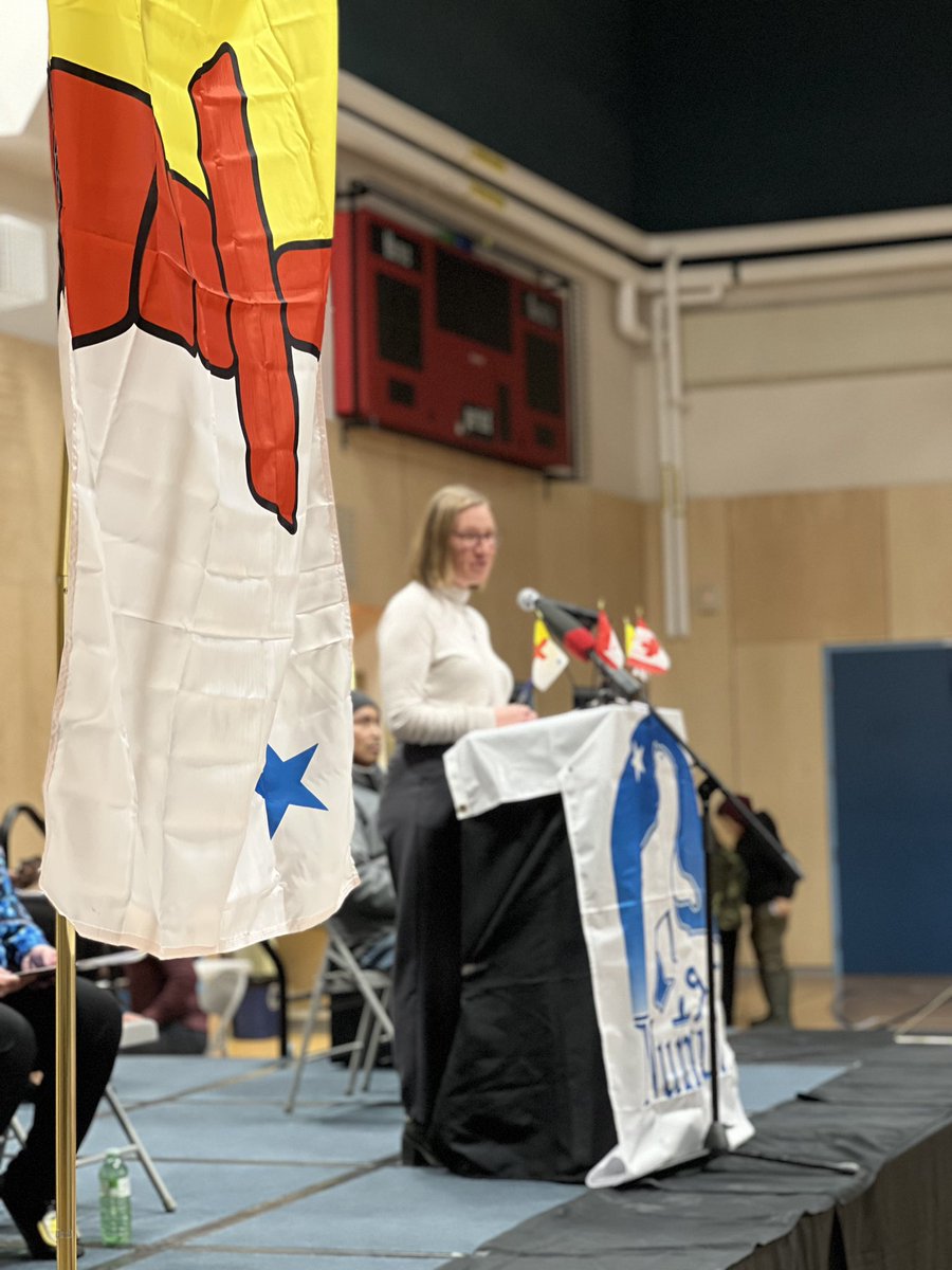 karinagould's tweet photo. Today, Nunavut becomes the first jurisdiction to reach $10-a-day child care since signing an agreement. 

Three years ahead of schedule! 

In Nunavut, and across Canada, our plan for child care is working and making life more affordable for Canadians. https://t.co/sgLJO1u14N