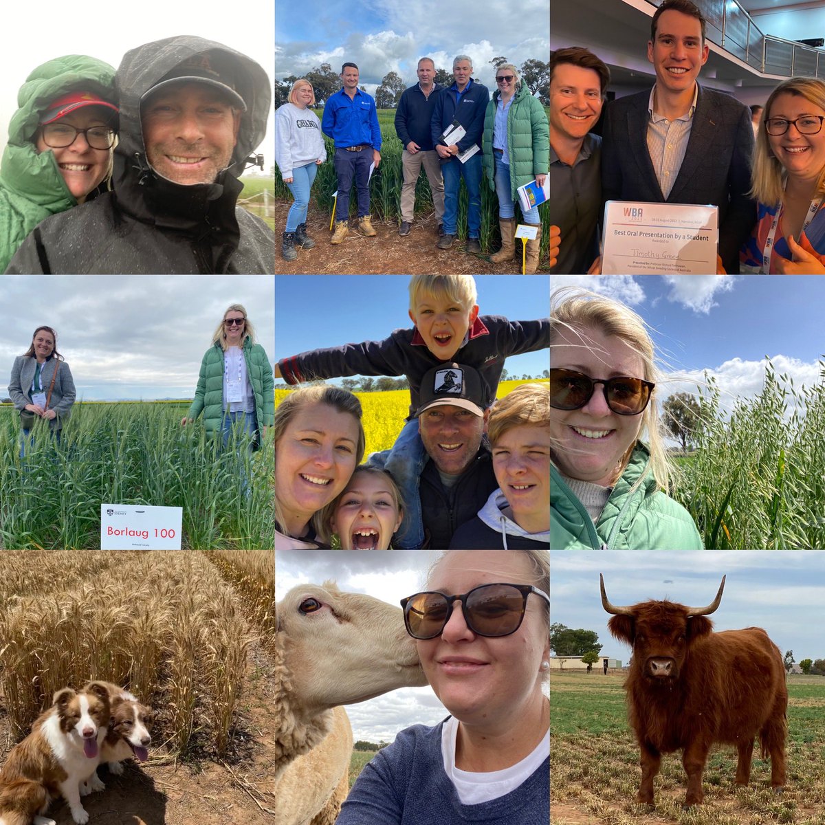 Pretty lucky to get to work and play in the best industry!#AgDayAU #phenologyisfun 
🌾🐂🐑🐶