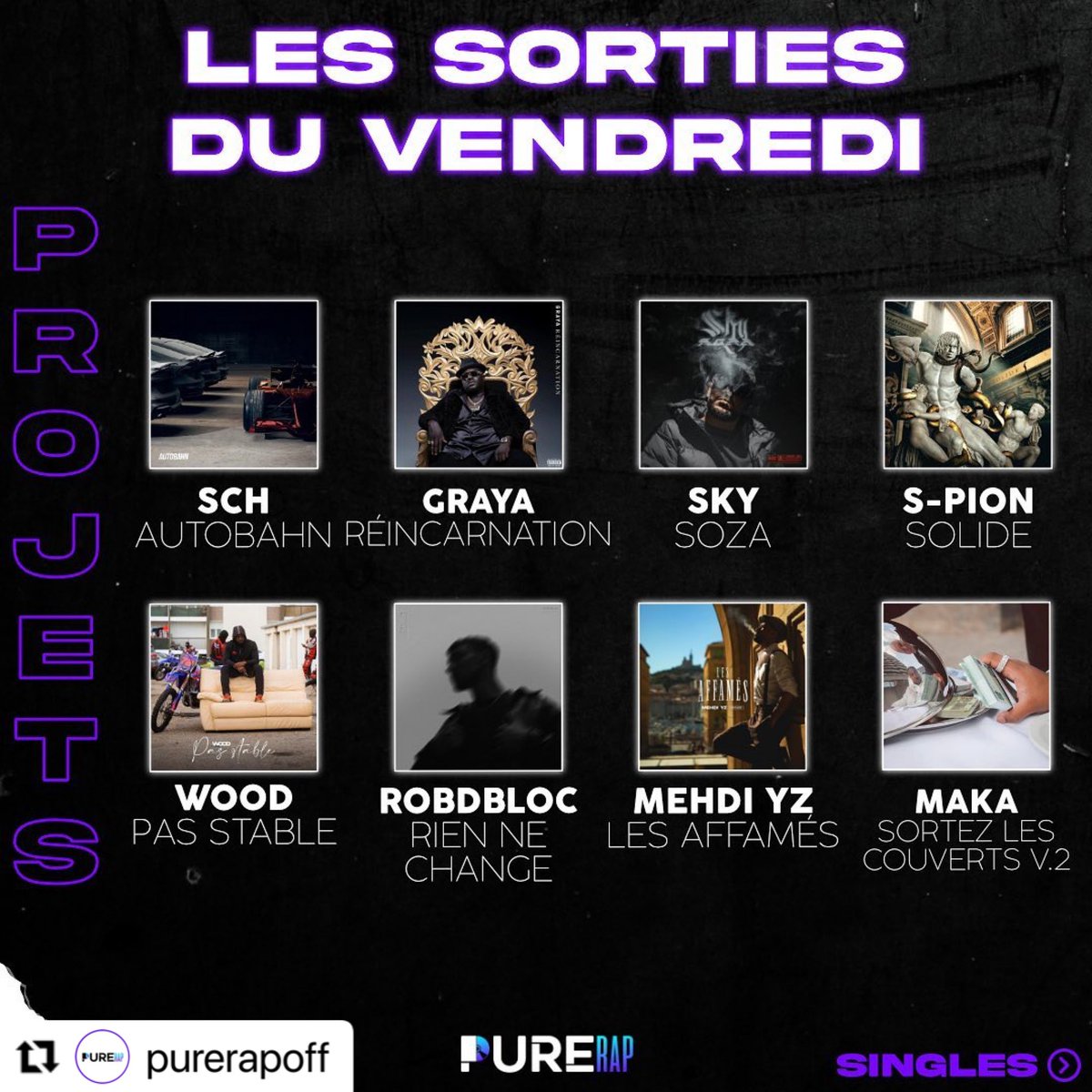 MikateExclu's tweet photo. Les Sorties De Projet ๐ฝ & Singles De Ce Vendredi La Question que je me pose ? Vas tu รฉcouter ๐๐ฟ lequel. Source @PureRapOff & @midiminuit__ #sky #soza #robdbloc #riennechange #maka #sortezcouvertsv2 #ZOLA #amber #2key #FreezeCorleone #omahley #zokush #freestylenextup https://t.co/rxTsNNcsyt