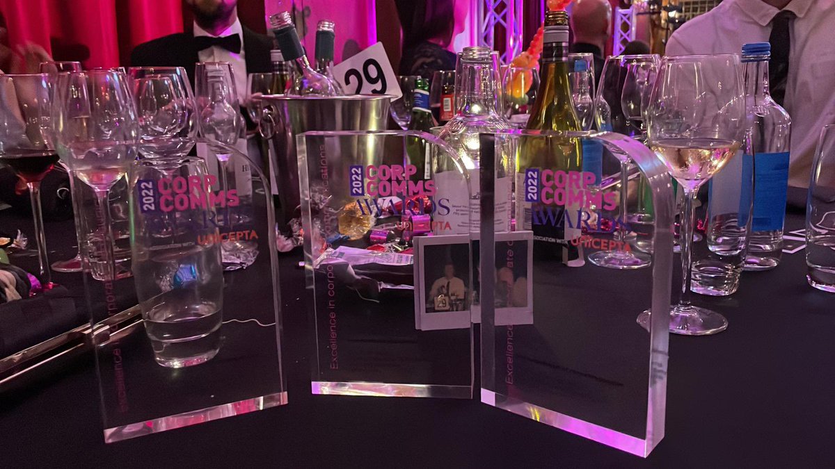 We are delighted to announce that Given's work in partnership with the <a href="/JohnLewisRetail/">John Lewis & Partners</a> has won this year's #CorpCommsAwards in the following categories:

🏆 Best embodiment of corporate purpose 
🏆 Best employee engagement
🏆 Best internal communications campaign
🏆 Grand Prix