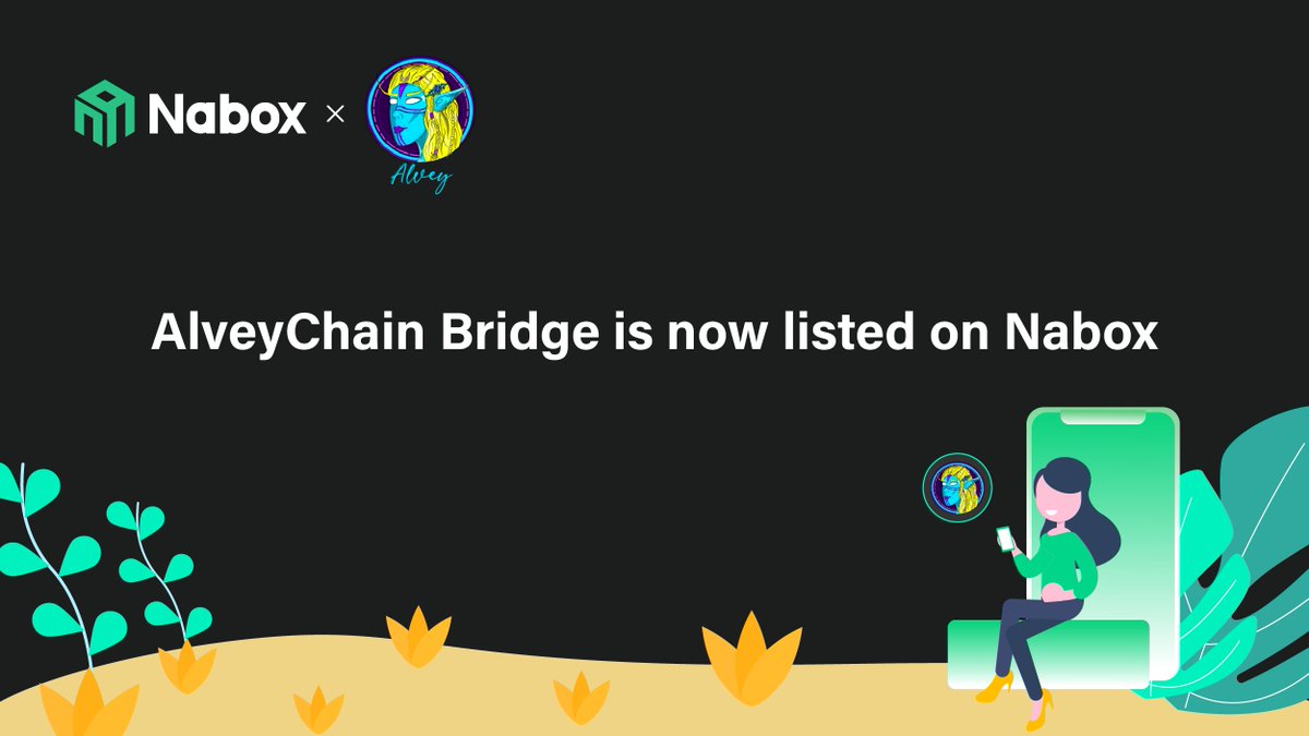 naboxwallet's tweet photo. We're glad to share that @AlveyChain bridge is now listed on Nabox

AlveyChain bridge enables users to swap $wALV token across #Ethereum/ #BNBChain and #AlveyChain 

1⃣Install Nabox https://t.co/pFJBsm2wb3
3⃣Enter AlveyChainBridge (https://t.co/LunaXpURbz)

#Nabox #wALV #BSCGem https://t.co/Jl3Qr3LbFM