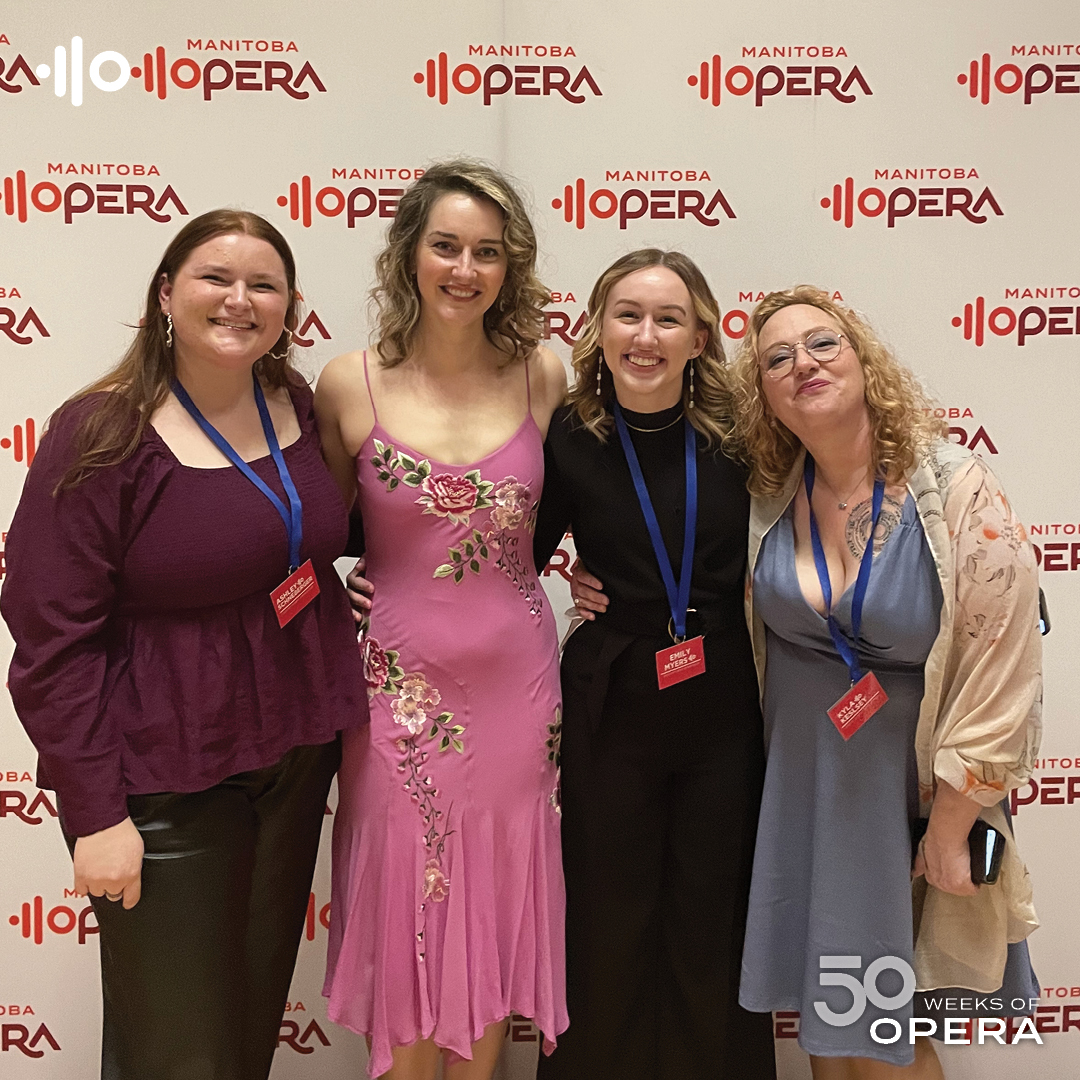 ManitobaOpera's tweet image. Young artists from the U of M and CMU are having a blast at La Cenerentola. As student ambassadors, they shadowed volunteers at the show, participated in dance demonstrations, and met the artists at the Opening Night post-show reception.

#50WeeksofOpera #ManitobaOpera
