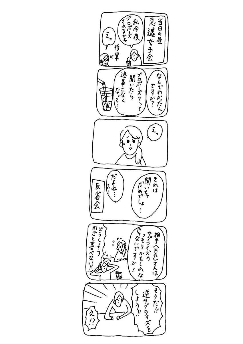 【再】サプライズ勝負(1/4)

#プロポーズ
#なんでもない絵日記 