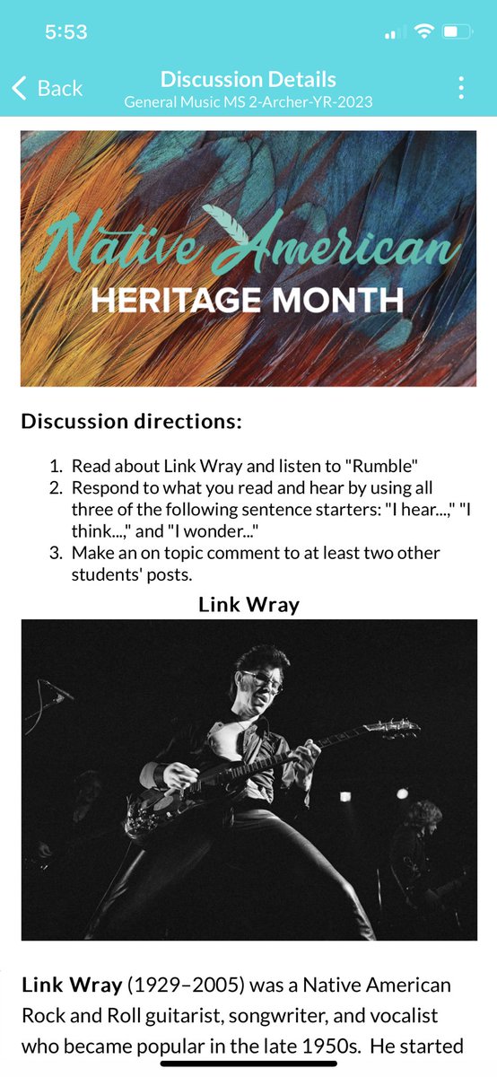 MLKchorus's tweet photo. Song of the Week! “Rumble” by Link Wray. https://t.co/ucEmN9nvqz https://t.co/xH4KvfnhvO