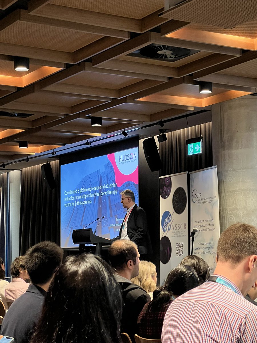Ritika Saxena 🩸(I like RUNX1) (@ritikasxn) on Twitter photo Final day at <a href="/the_ASSCR/">Australasian Society for Stem Cell Research</a> <a href="/theAGCTS/">The Australasian Gene and Cell Therapy Society</a> conference with Gene and Molecular Therapies opening session! Jim Vadolas Final day at <a href="/the_ASSCR/">Australasian Society for Stem Cell Research</a> <a href="/theAGCTS/">The Australasian Gene and Cell Therapy Society</a> conference with Gene and Molecular Therapies opening session! Jim Vadolas