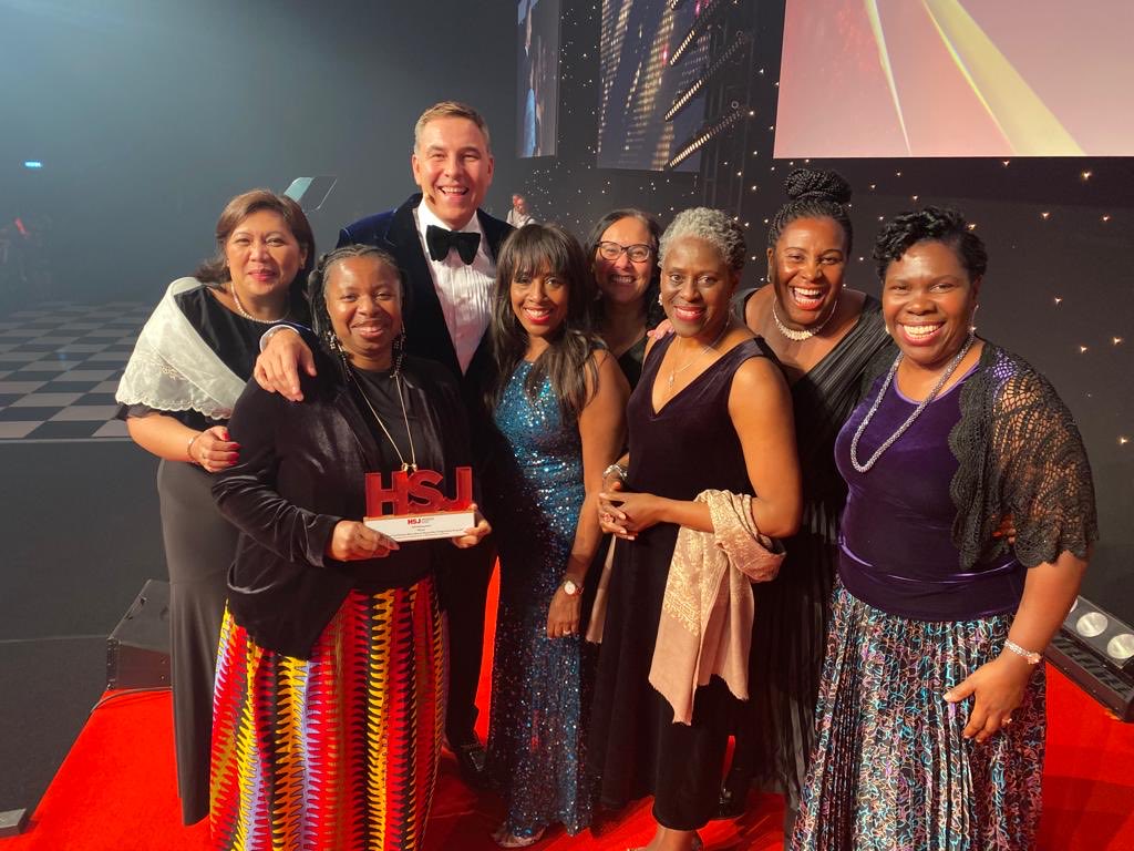 Dr Felicia Kwaku, OBE, RGN (@felicia_kwaku) on Twitter photo We are absolutely thrilled that we <a href="/CNOBME_SAG/">CNO CMidO_StrategyGrp</a> have won the <a href="/HSJ_Awards/">HSJ Awards</a> for Staff Well-being and highly commended for #NHs Race Equality award @CNOEngland <a href="/TeamCMidO/">TeamCMidO</a> <a href="/teamCNO_/">teamCNO 💙</a> <a href="/womeninGH/">Women In Global Health</a> <a href="/NHSEngland/">NHS England</a> <a href="/NHS_RHO/">NHS Race & Health Observatory</a> We are absolutely thrilled that we <a href="/CNOBME_SAG/">CNO CMidO_StrategyGrp</a> have won the <a href="/HSJ_Awards/">HSJ Awards</a> for Staff Well-being and highly commended for #NHs Race Equality award @CNOEngland <a href="/TeamCMidO/">TeamCMidO</a> <a href="/teamCNO_/">teamCNO 💙</a> <a href="/womeninGH/">Women In Global Health</a> <a href="/NHSEngland/">NHS England</a> <a href="/NHS_RHO/">NHS Race & Health Observatory</a>