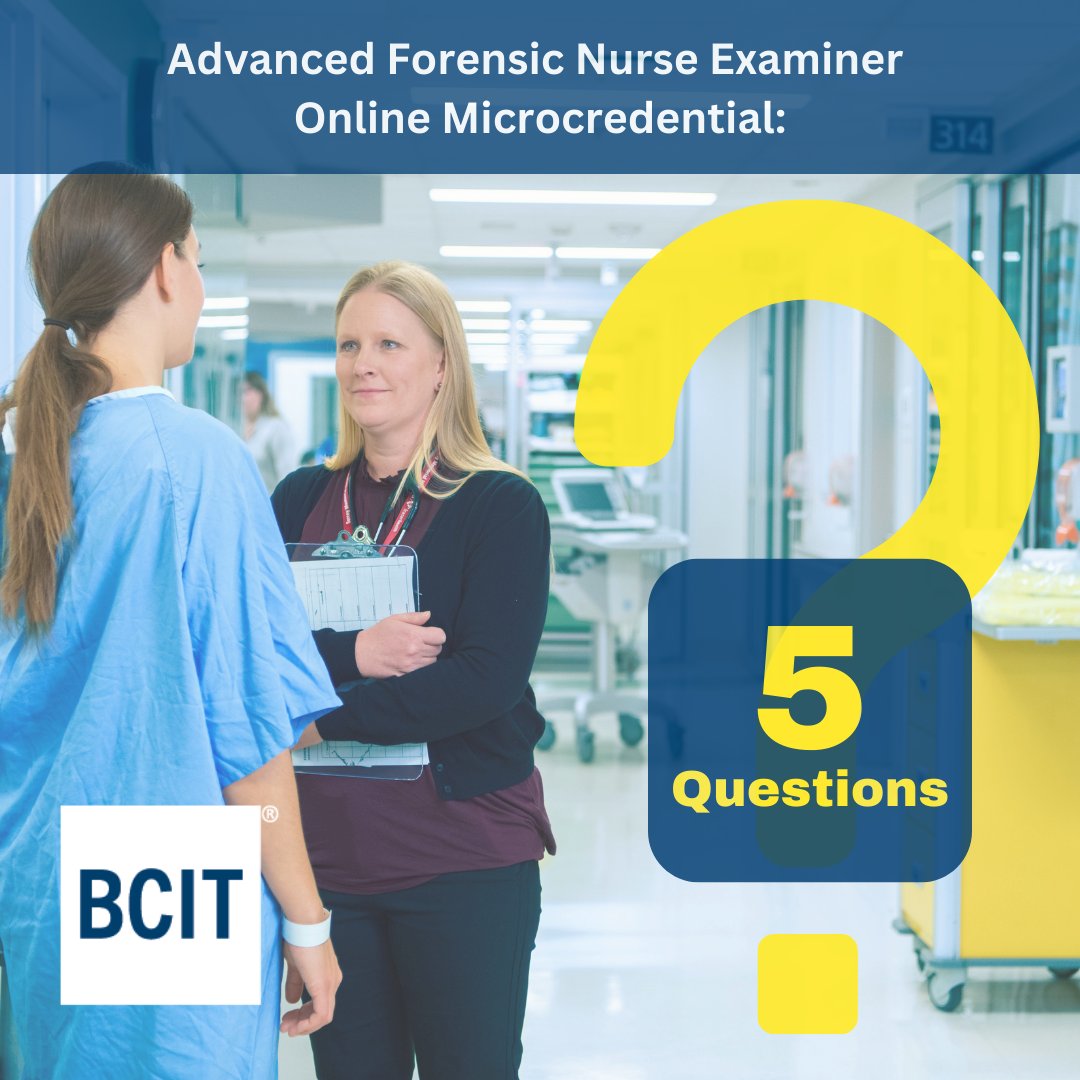 BCITForensics's tweet photo. Learn more about this new BCIT Forensics microcredential, which aims to help prepare nurses who treat some of society’s most vulnerable patients: https://t.co/rDdzK8fGG1 #AFNE #microcredentials #RN https://t.co/df5ipfUKYw