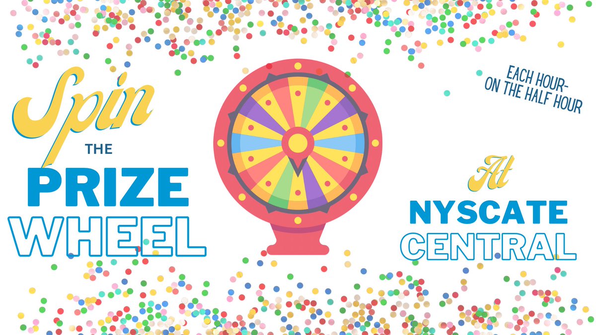 🅙🅞🅘 🅝 🅣🅔🅒🅗 (@jointech914) on Twitter photo Did someone say prizes?! Be sure to stop by <a href="/NYSCATE/">NYSCATE 💡💻</a> Central during #NYSCATE22 and take the prize wheel for a spin! We will be there Sun | Mon | Tues! Did someone say prizes?! Be sure to stop by <a href="/NYSCATE/">NYSCATE 💡💻</a> Central during #NYSCATE22 and take the prize wheel for a spin! We will be there Sun | Mon | Tues!
